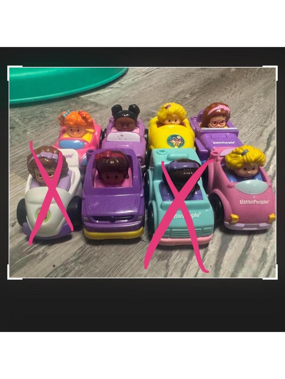 Fisher-Price little people wheelies lot of 6